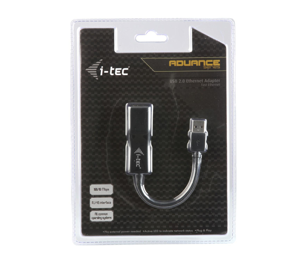 i-tec USB Fast Ethernet Adapter karta sieciowa USB 10/100 Mbps - 518492 - zdjęcie 2